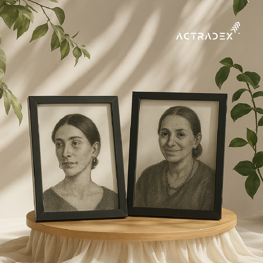 Handmade Charcoal Sketch