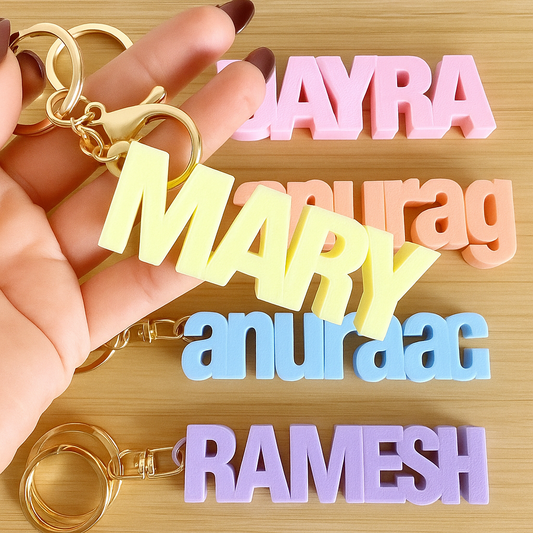 3d Name Keychain