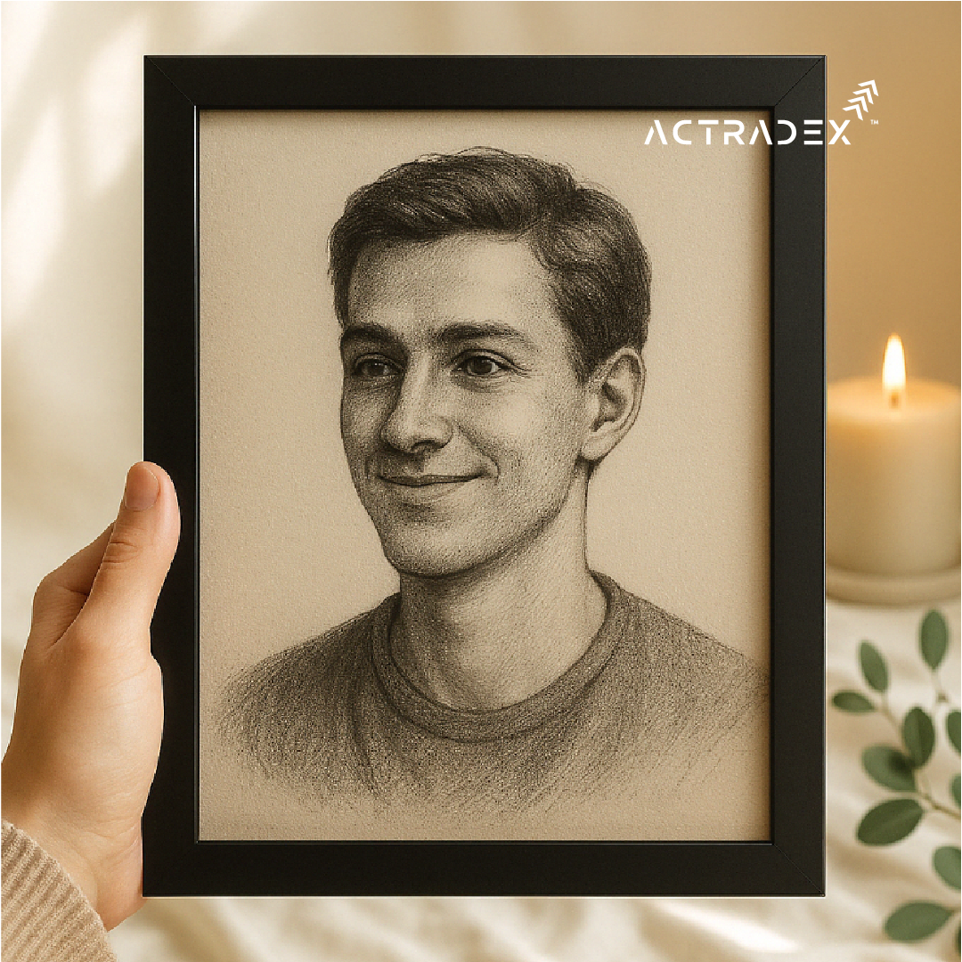 Handmade Charcoal Sketch