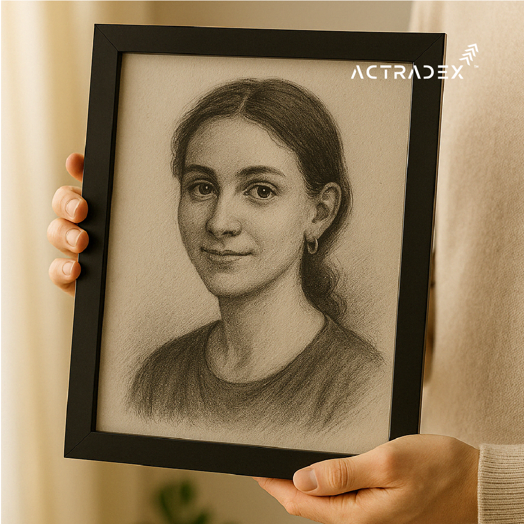 Handmade Charcoal Sketch