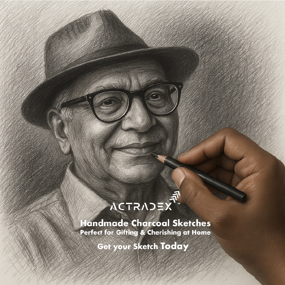 Handmade Charcoal Sketch