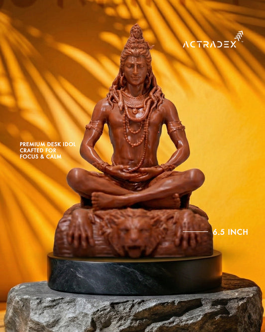 Lord Shiva Meditation Statue - 6.5 Inch Spiritual Energy Symbol