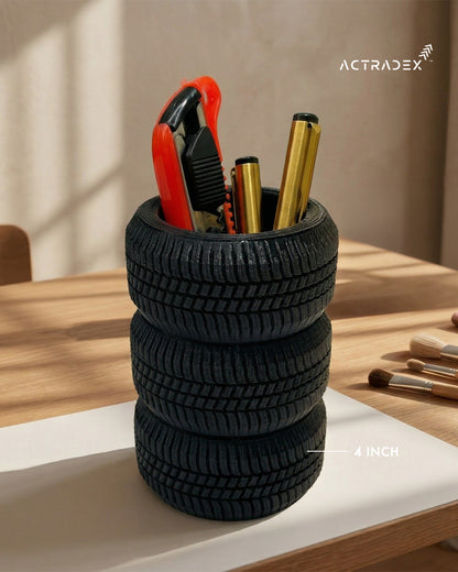 Mini Tyre Desk Organizer