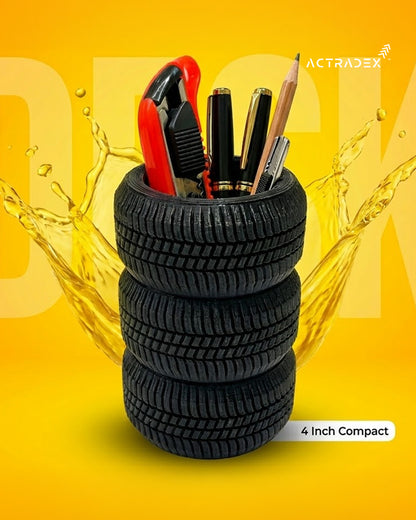 Mini Tyre Desk Organizer