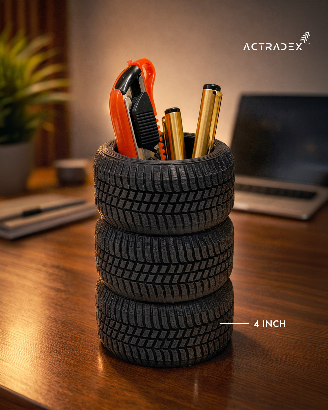 Mini Tyre Desk Organizer
