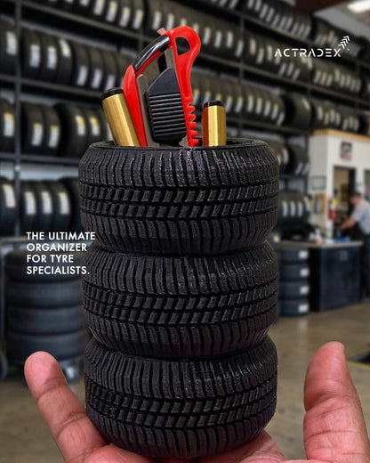 Mini Tyre Desk Organizer