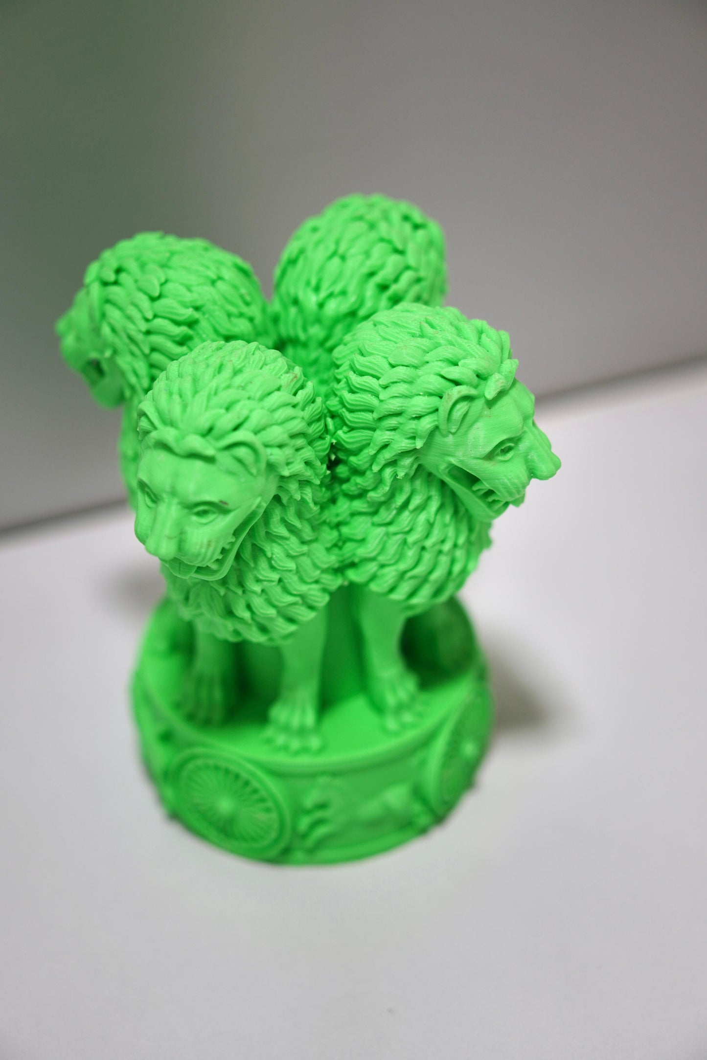 Ashoka Lion Capital Statue - 6 Inch Indian National Emblem