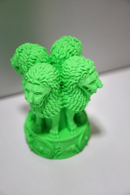 Ashoka Lion Capital Statue - 6 Inch Indian National Emblem