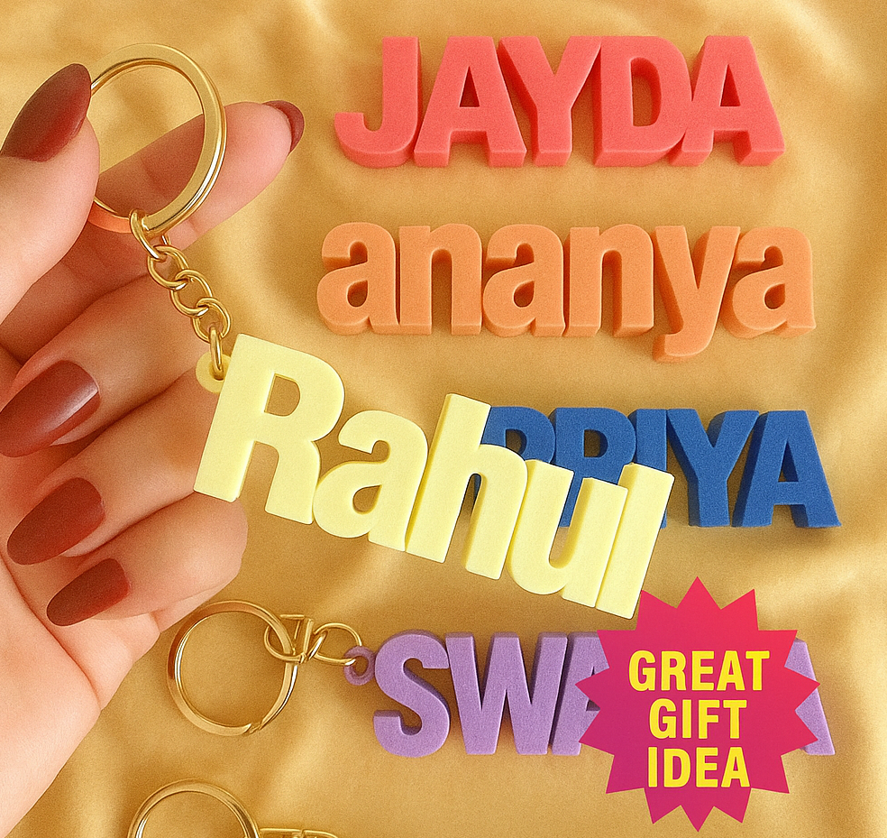 3d Name Keychain