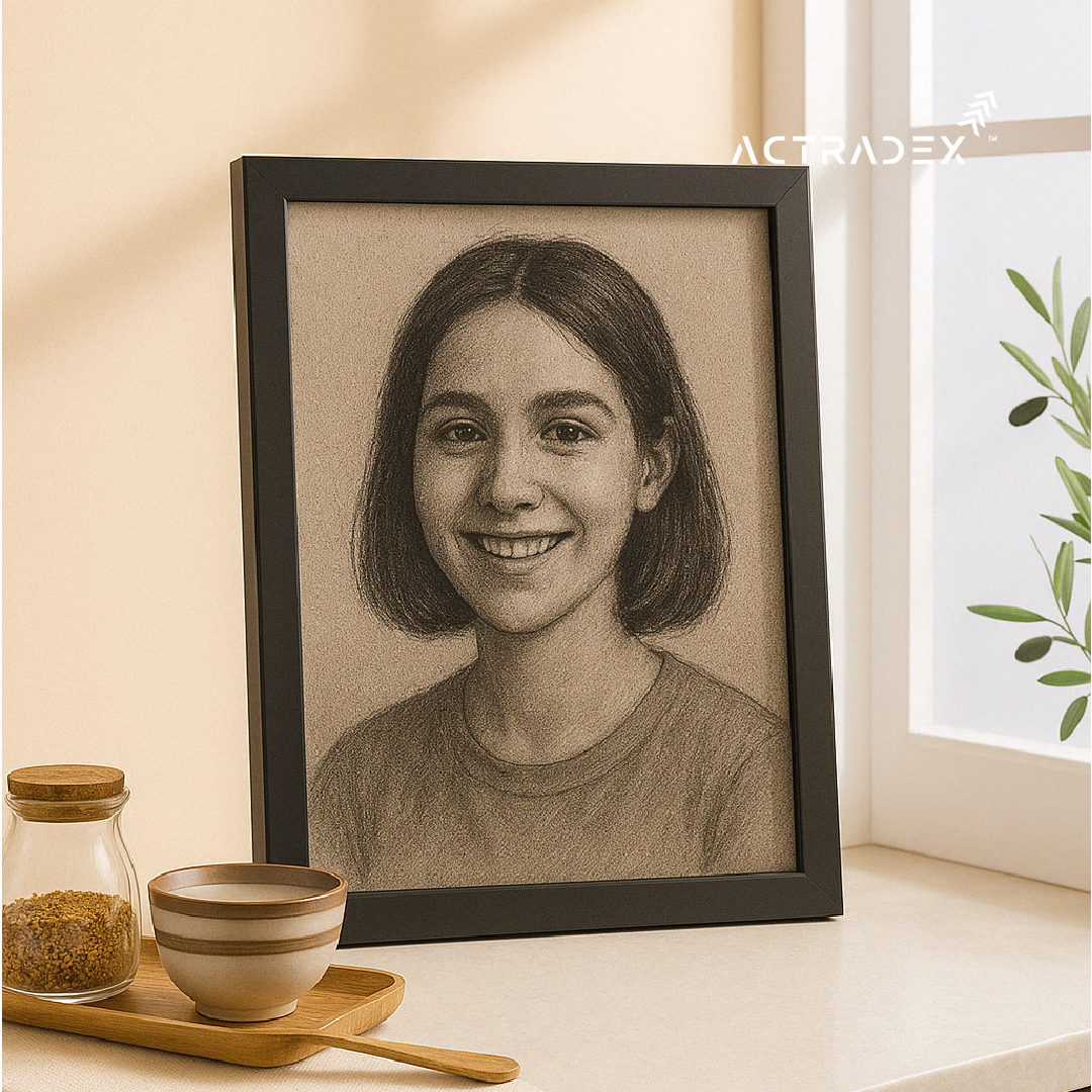 Handmade Charcoal Sketch